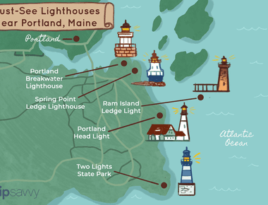 Lighthouses of Maine Map - Exploring New England’s Iconic Beacons