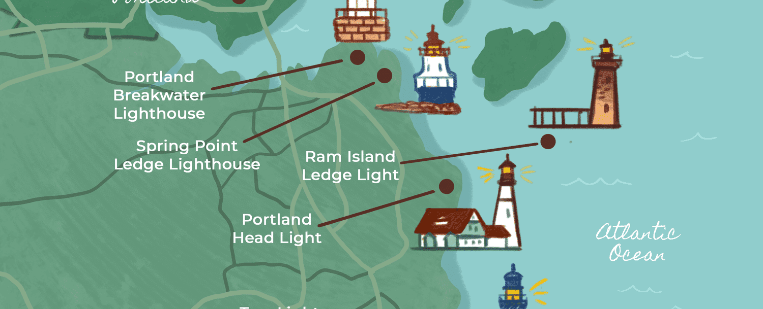 Lighthouses of Maine Map - Exploring New England’s Iconic Beacons
