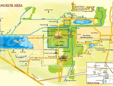 Angkor Wat Tourist Map - Navigate Cambodia’s Iconic Temple Complex